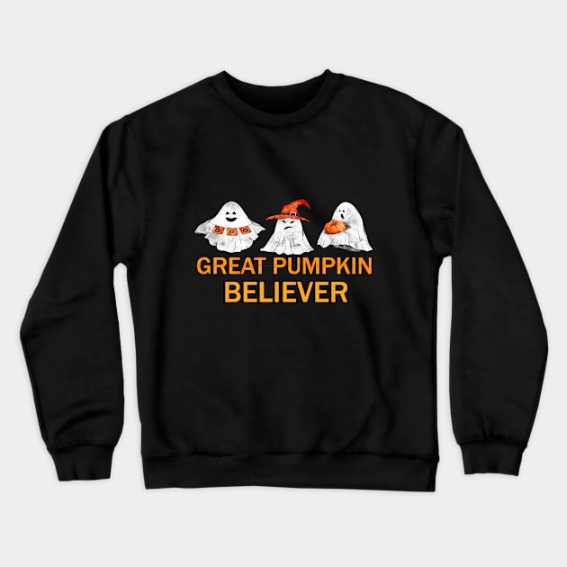 Great Pumpkin Believer Crewneck Sweatshirt by FERRAMZ